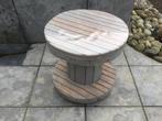 rond tuintafeltje met wieltjes, Enlèvement, Comme neuf, Rond