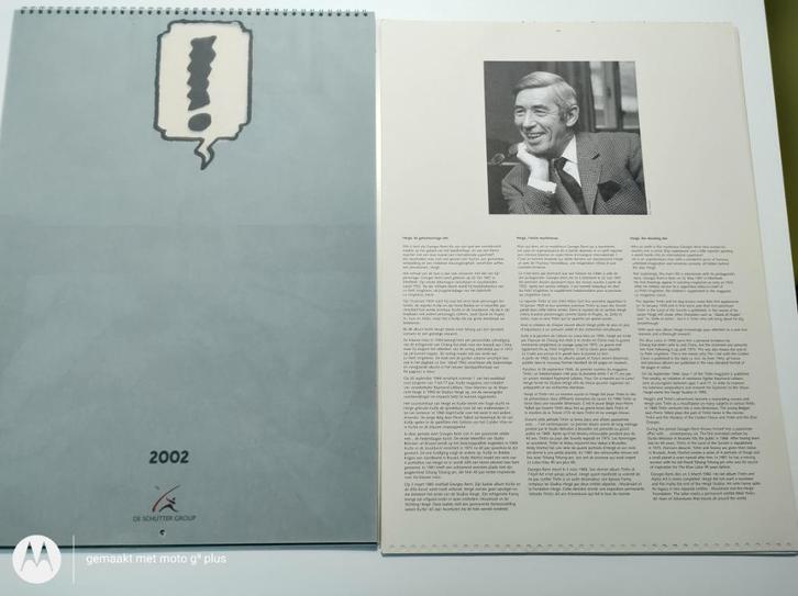 Unieke Kuifje -kalender, Verzamelen, Stripfiguren, Nieuw, Plaatje, Poster of Sticker, Kuifje, Ophalen of Verzenden