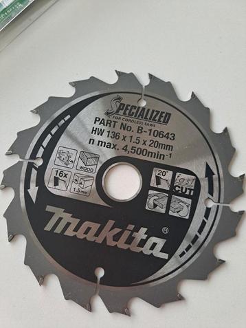 Makita zaagblad Specialized 136x1,5x20mm beschikbaar voor biedingen