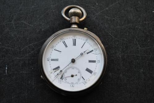 E. GREVISSE Bruxelles zakhorloge met 15 robijn zilver?, Handtassen en Accessoires, Horloges | Antiek, Zakhorloge, Overige merken