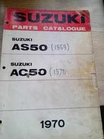 Suzuki AC 50 + AS 50 Parts catalogus 1970, Fietsen en Brommers, Ophalen of Verzenden, Gebruikt