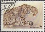 KIRGHIZSTAN - Léopard, Enlèvement ou Envoi, Affranchi