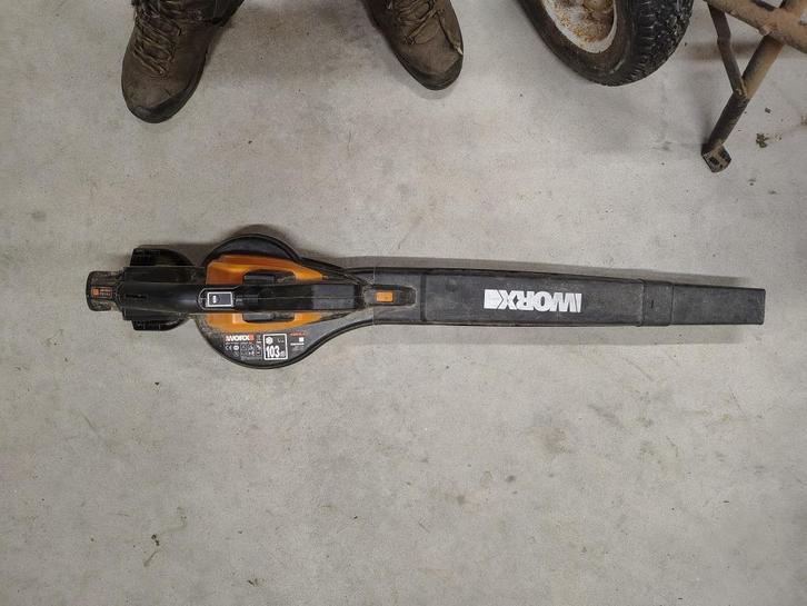 Worx Accu Bladblazer/zuiger WG583E.9- 40V excl. Accu & Lader, Tuin en Terras, Bladblazers, Zo goed als nieuw, Handgedragen, Accu