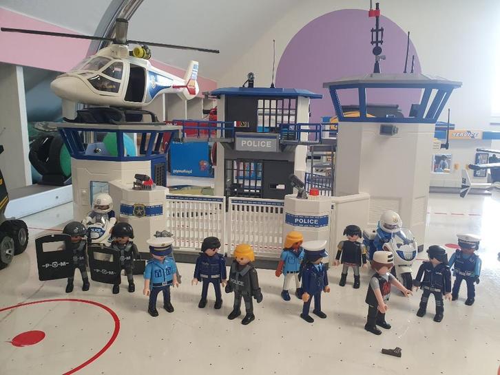 Playmobil politie-SWAT-gevangenis 6872-6919-9360-5187-9363, Kinderen en Baby's, Speelgoed | Playmobil, Gebruikt, Complete set
