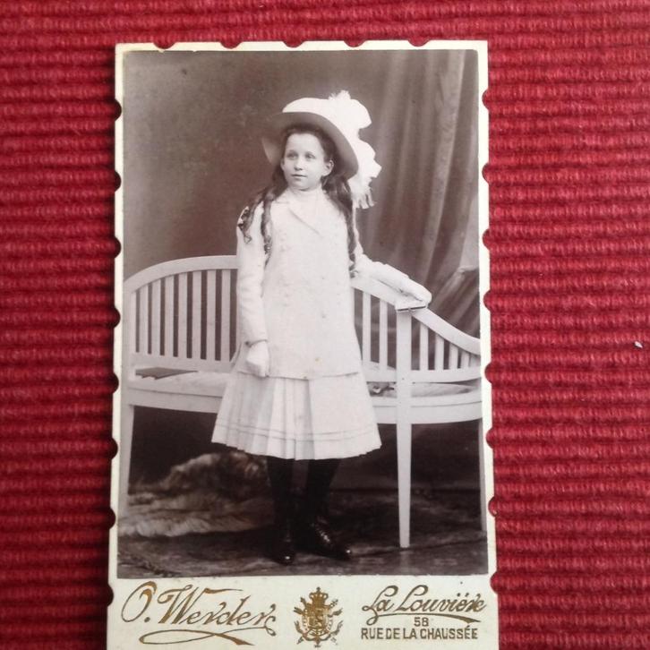 ANTIEKE  FOTO  VAN  OSWALD  WERDER, Verzamelen, Foto's en Prenten, Gebruikt, Foto, Kind, Voor 1940, Ophalen of Verzenden