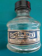 Oude glazen inktpot Simson inkt., Antiek en Kunst, Ophalen of Verzenden