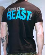 Zwarte T-Shirt heren Body & Fit feed the beast S, Vêtements | Hommes, T-shirts, Envoi, Neuf, Taille 46 (S) ou plus petite, Noir