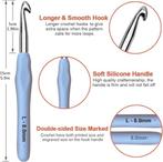 Haaknaalden set | 14 stuks | groot oog | Nieuw, Hobby en Vrije tijd, -, Verzenden, -, Overige typen