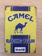 Metalen CAMEL RACING TEAM vintage look wandplaat - 30x20cm, Ophalen of Verzenden, Nieuw, Reclamebord