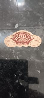 Oud bieretiket speciaal br Bafcop gerniers Sweveghem, Ophalen of Verzenden, Zo goed als nieuw