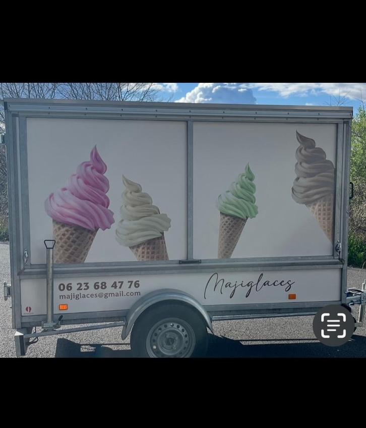 Remorque magasin foodtruck, Autos : Divers, Remorques, Utilisé, Enlèvement