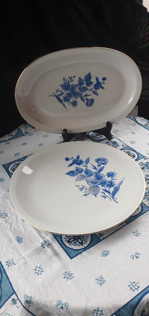 Practige vintage ovale en ronde schotel, Huis en Inrichting, Keuken | Servies, Ophalen