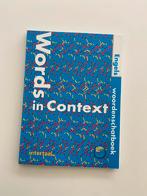 Words in Context, Boeken, Studieboeken en Cursussen, Gelezen, Ophalen of Verzenden