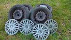 Winterbanden volkswagen golf, Auto-onderdelen, Banden en Velgen, Ophalen, Gebruikt, 15 inch, Banden en Velgen