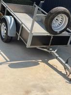 Enkelasser 200x100 750 kg ongeremd  met  ijzerbodemplaat, Ophalen, Zo goed als nieuw