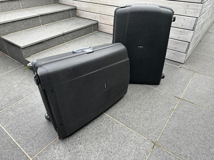 twee samsonite reiskoffers hardcase, Handtassen en Accessoires, Koffers, Zo goed als nieuw, Hard kunststof, 70 cm of meer, 55 cm of meer