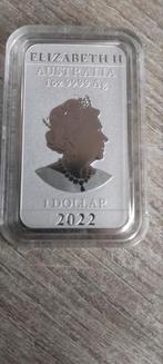 1 oz dragon lingot argent, Timbres & Monnaies, Enlèvement ou Envoi, Argent