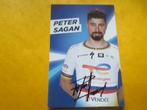 wielerkaart 2023 team total energies peter sagan signe, Verzenden, Zo goed als nieuw