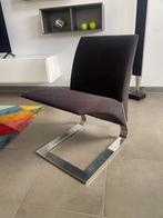 Lot de 4 chaises YFY design / vintage socle aluminium, Zo goed als nieuw
