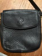Lederen handtas, Handtassen en Accessoires, Tassen | Damestassen, Ophalen of Verzenden, Zo goed als nieuw, Zwart, Handtas
