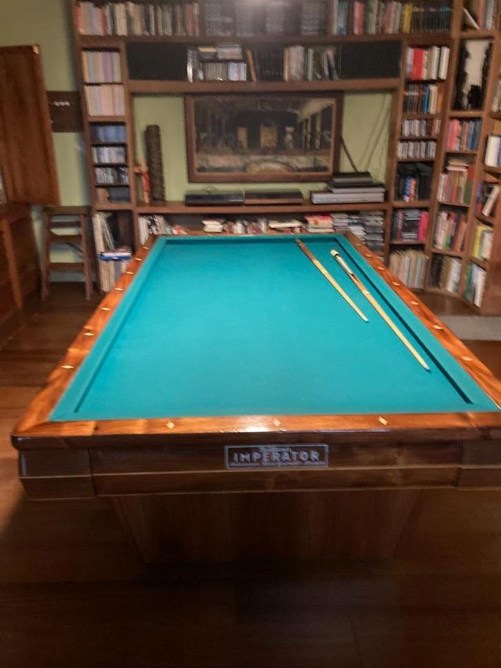 biljart, Sport en Fitness, Biljarten en Poolen, Zo goed als nieuw, Biljarttafel, Ophalen