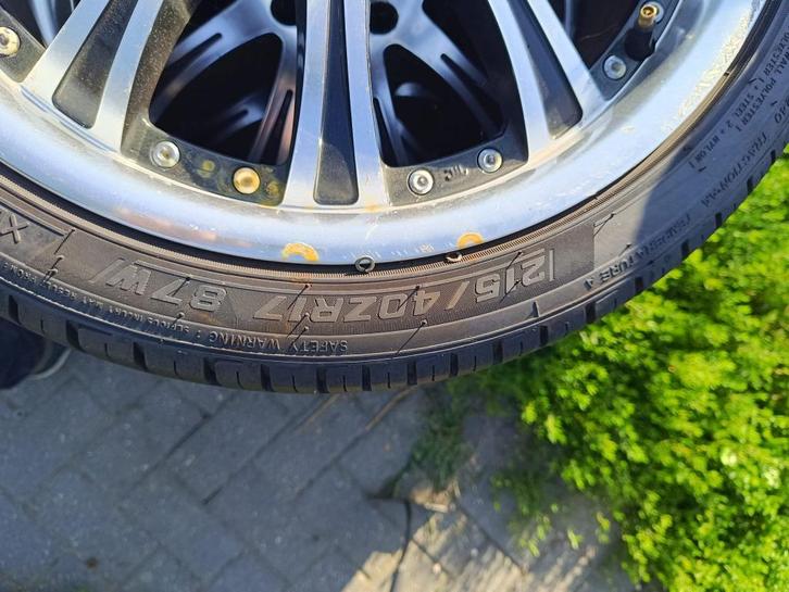 4x100 17 duims, Auto-onderdelen, Banden en Velgen, Banden en Velgen, Zomerbanden, 17 inch, 215 mm, Personenwagen, Gebruikt, Ophalen
