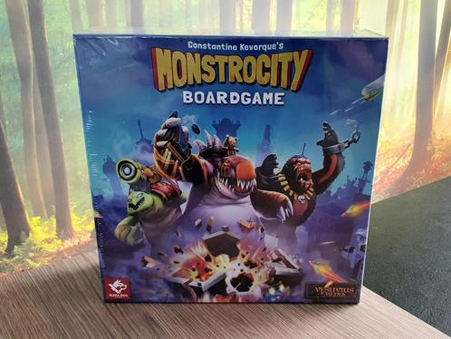 MonstroCity + Rampage Expansion - Kickstarter Edition, Hobby en Vrije tijd, Gezelschapsspellen | Bordspellen, Nieuw, Drie of vier spelers
