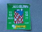 Sticker Jazz Binzen 1977, Ophalen of Verzenden, Nieuw, Overige typen