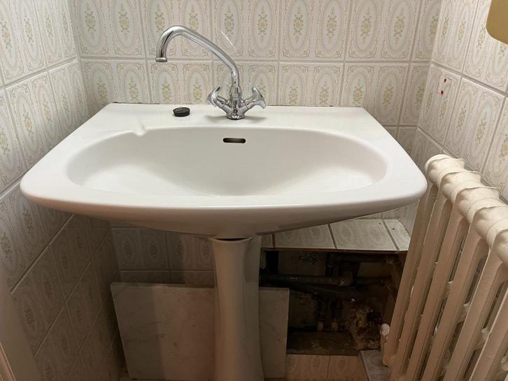 Evier de salle de bain sur colonne, Maison & Meubles, Salle de bain | Meubles de Salle de bain, Utilisé, Lavabo ou Évier, Moins de 100 cm