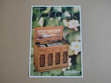 Flyer: Wurlitzer Tarock (1984) jukebox   beschikbaar voor biedingen