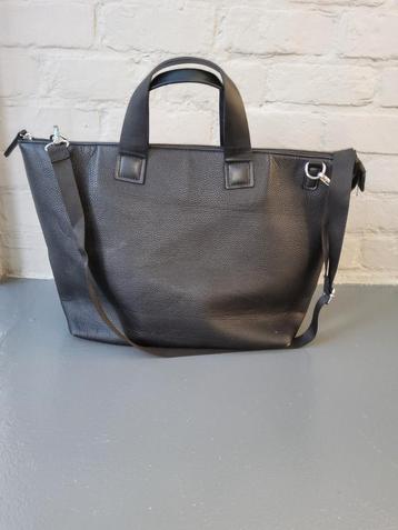 Sac à main en simili cuir noir - défauts, Enlèvement ou Envoi, Utilisé, Noir, Sac à main