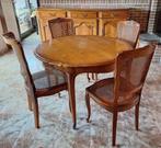 Vintage eetkamer hout, Huis en Inrichting, Ophalen, Gebruikt, Rustiek, 4 tot 6 stoelen