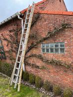 Schuifladder 2x14 treden, Doe-het-zelf en Bouw, Ophalen, Gebruikt, Ladder, Opvouwbaar of Inschuifbaar