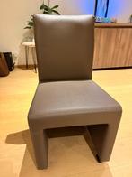 Set van 6 eetkamerstoelen (rolbaar), Huis en Inrichting, Stoelen, Ophalen, Zo goed als nieuw, Bruin, Vijf, Zes of meer stoelen