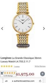 Horloge Longines, Handtassen en Accessoires, Horloges | Heren, Ophalen, Nieuw