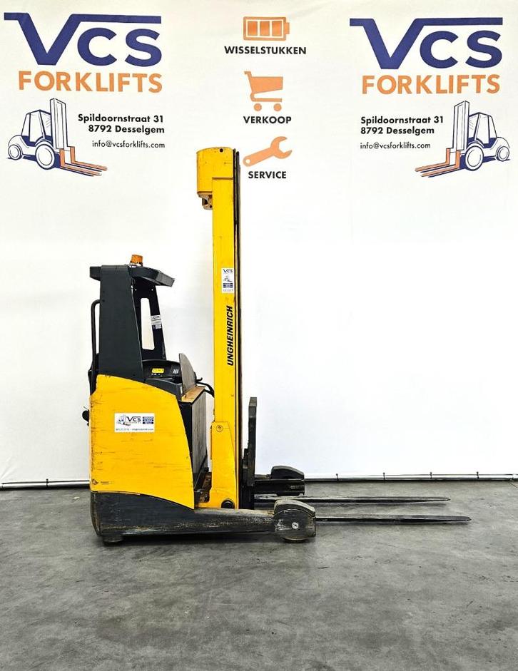 reachtruck JUNGHEINRICH 1.6T triplex 7.7M 2000uur, Zakelijke goederen, Machines en Bouw | Heftrucks en Intern transport, Reachtruck