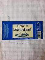 Bieretiket Blanche de Brunehaut 0,33 L, Comme neuf, Enlèvement
