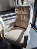 Elektrisch verstelbare relax met batterij., Huis en Inrichting, Fauteuils, Ophalen, Gebruikt, Stof