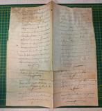 Acte de vente 16 pages recto/verso sur parchemin, Ophalen of Verzenden