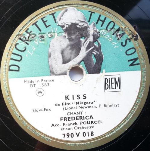 Frederica ‎– Judas / Kiss - 10", 78 RPM, CD & DVD, Vinyles | Pop, Utilisé, Avant 1960, 10 pouces, Enlèvement ou Envoi