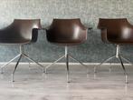 8x LaPalma Cox Swivel Chair saddle-Leather original, Huis en Inrichting, Zetels | Complete zithoeken, Italian Design Retro, Metaal