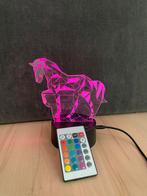 Decoratief lampje - paardje op plexi, Ophalen of Verzenden, Zo goed als nieuw