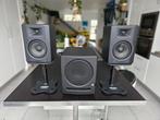 MONITEURS M-AUDIO BX5D3 + CAISSON DE BASSES SUB8 PERSONUS TR, TV, Hi-fi & Vidéo, Enceintes, Enlèvement, Comme neuf, 60 à 120 watts