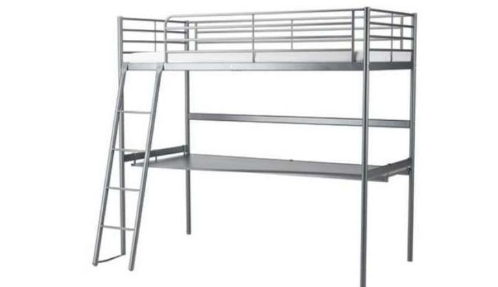 Lit + bureau, Kinderen en Baby's, Kinderkamer | Stapelbedden en Hoogslapers, Gebruikt, Stapelbed, Ophalen