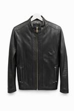 Echt leren jack — handgemaakt, Ophalen of Verzenden, Zo goed als nieuw, Maat 56/58 (XL), Zwart
