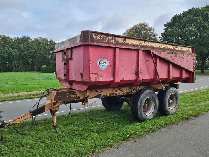 Knapik B10B 10 tons tandemas kipper, geveerd, geremd, Zakelijke goederen, Landbouw | Tractoren, Gebruikt, Ophalen
