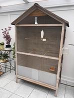 Grote houten volière, Dieren en Toebehoren, Vogels | Hokken en Kooien, Ophalen, Gebruikt, Volière