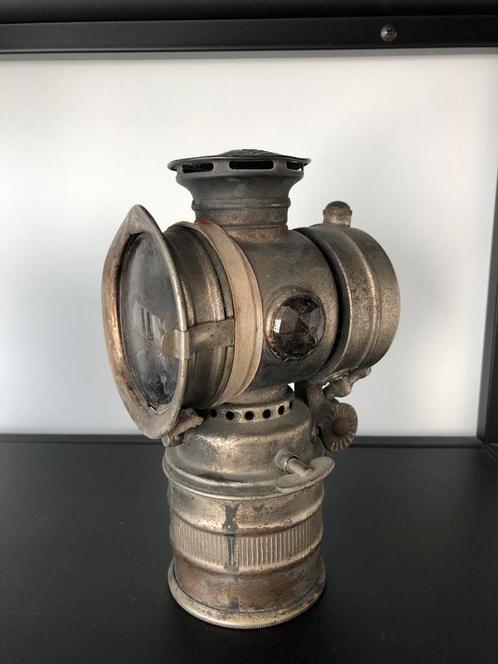 Decoratieve antieke fietslamp / carbidlamp, Antiek en Kunst, Antiek | Verlichting, Ophalen