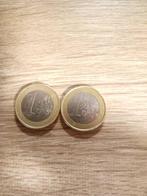2 x 1 euro muntstukken adelaar 2002 f, Postzegels en Munten, Munten | Europa | Euromunten, 1 euro, Duitsland, Ophalen of Verzenden