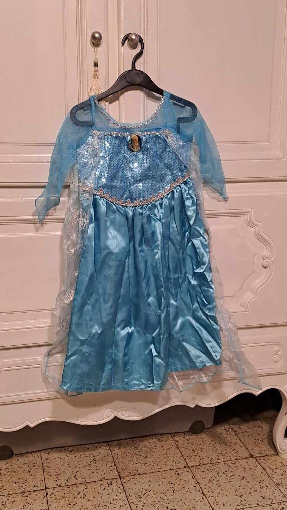 Déguisement Elsa reine des neiges 4-5 ans, Kinderen en Baby's, Carnavalskleding en Verkleedspullen, Zo goed als nieuw, Ophalen